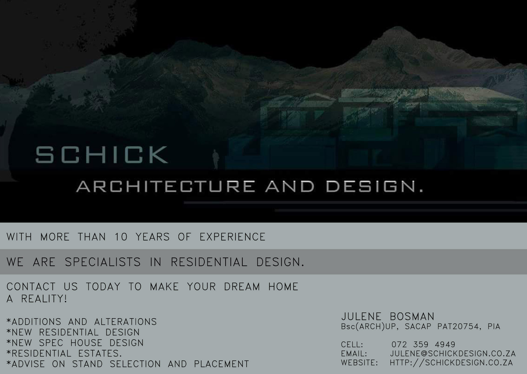Schick Architecture and Design
With more than 10 years of experience
